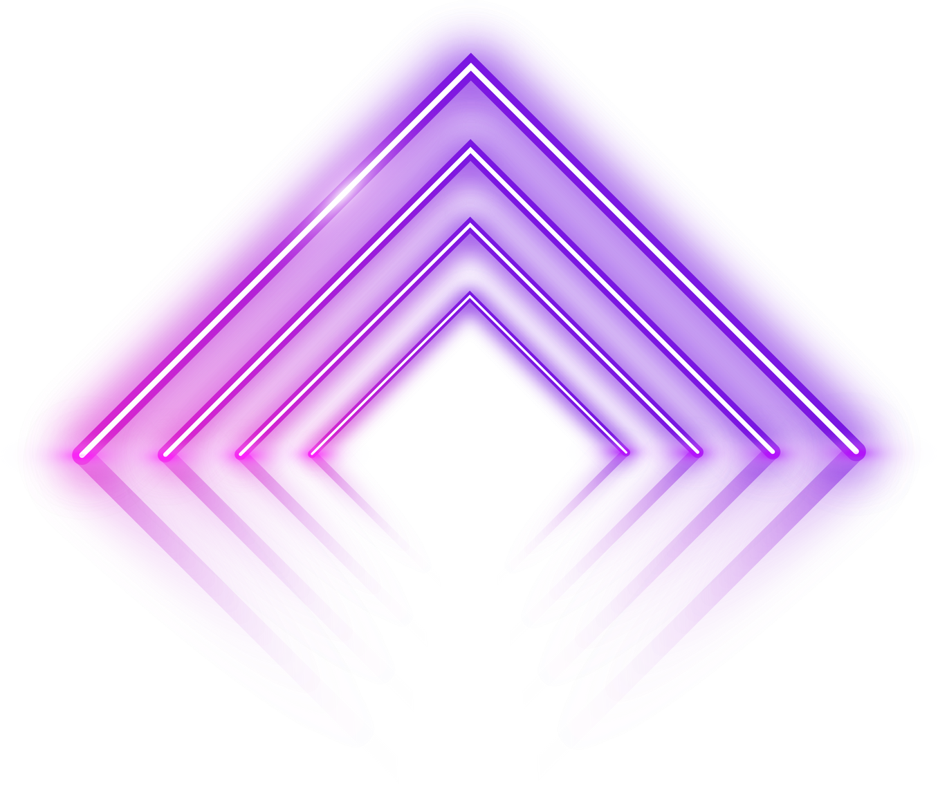 neon triangle